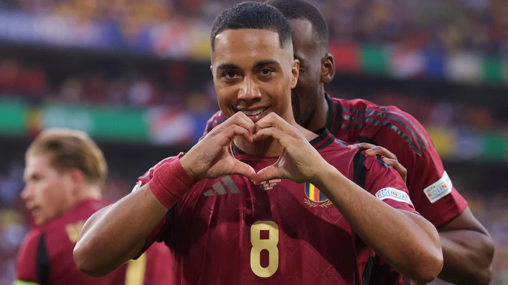 tielemans-comemora-gol-belgica-2x0-romenia-uefa-euro-2024-1024x576 Tudo sobre as Eliminatórias Europeias para a Copa 2026